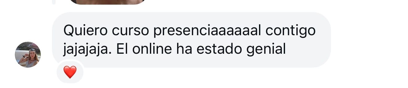 Mensaje de una alumna