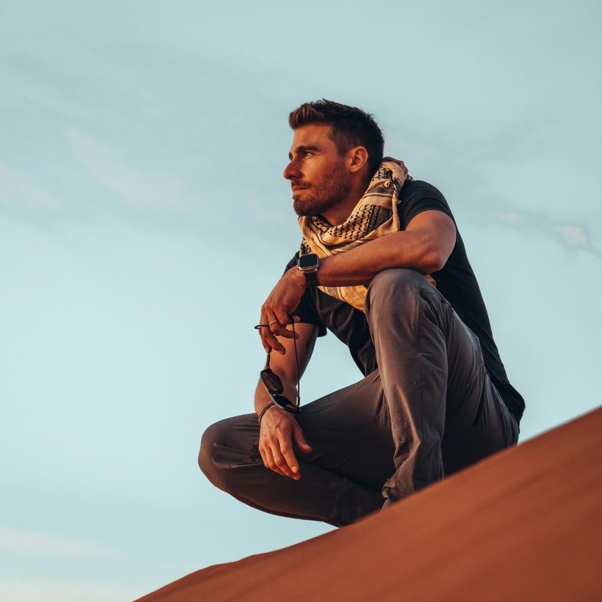 Francois de Neuville in the Namib desert