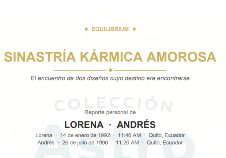 SINASTRÍA KÁRMICA DE PAREJAS