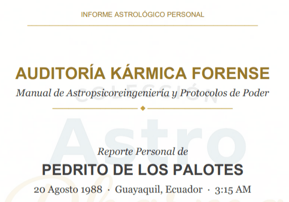 AUDITORÍA KÁRMICA FORENSE