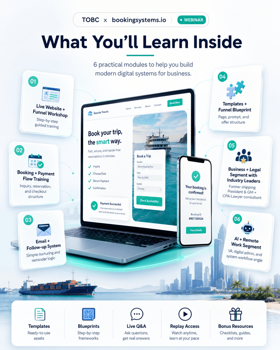 BookingSystems.io value stack and bonuses
