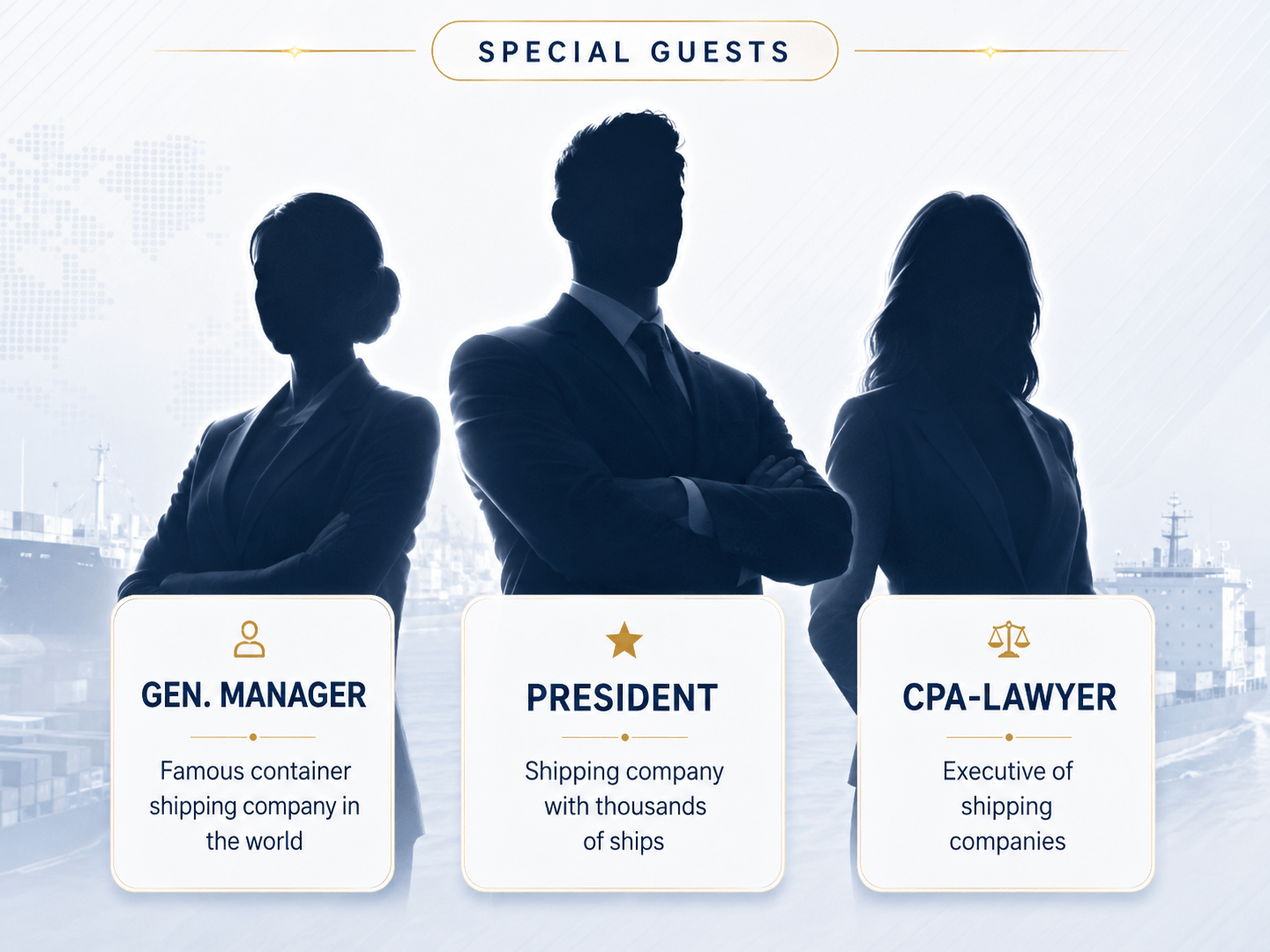 Former shipping presidents and maritime leaders