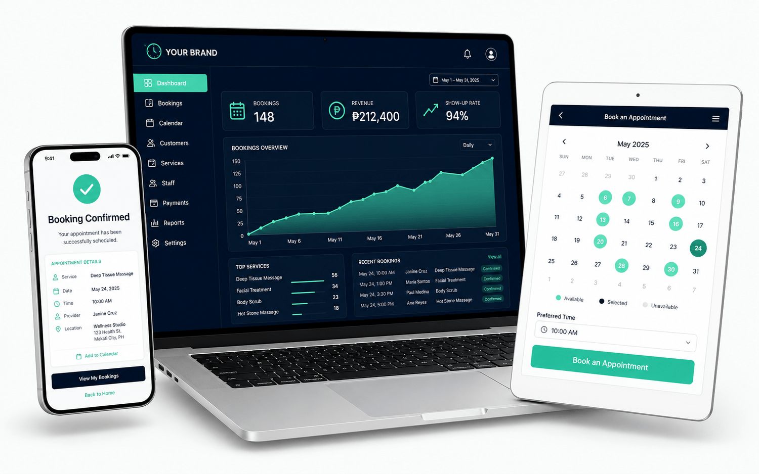 BookingSystems.io platform preview