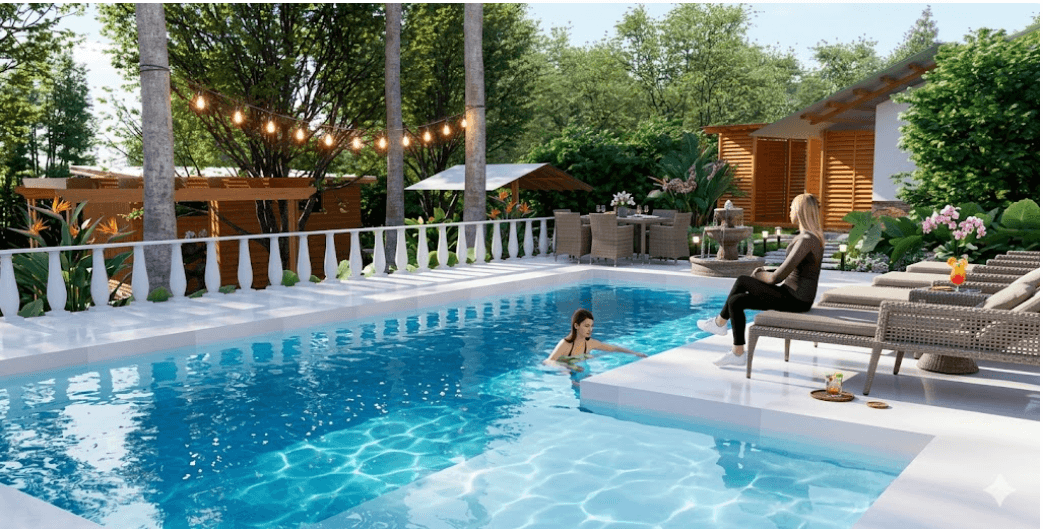 Piscina relajante
