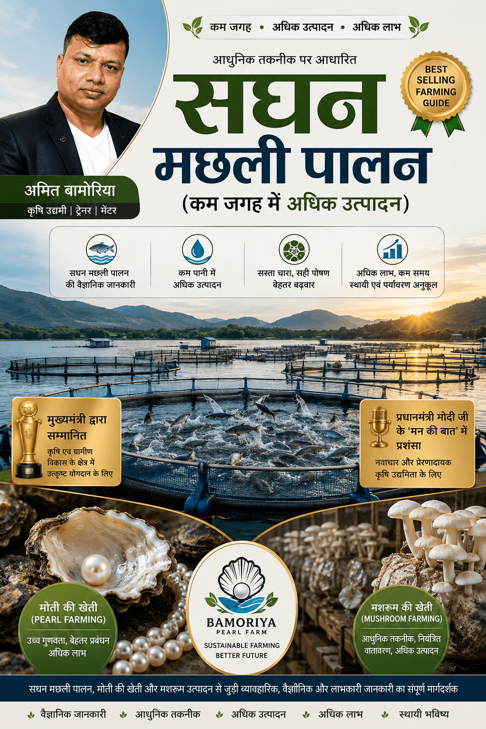 Hitech Kisani Amit Bamoriya Pearl and Mushroom Farming