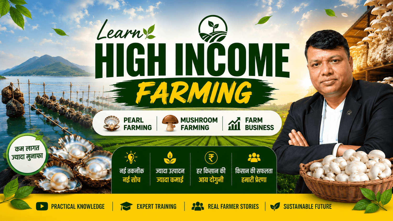 Pearl and Mushroom Farming Expert Amit Bamoriya 
