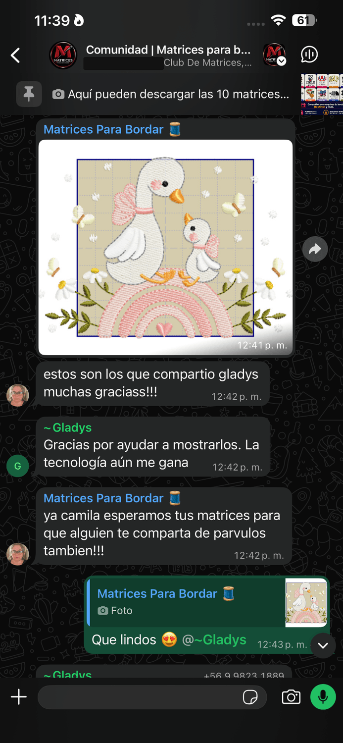 Compartir matrices dentro de la comunidad