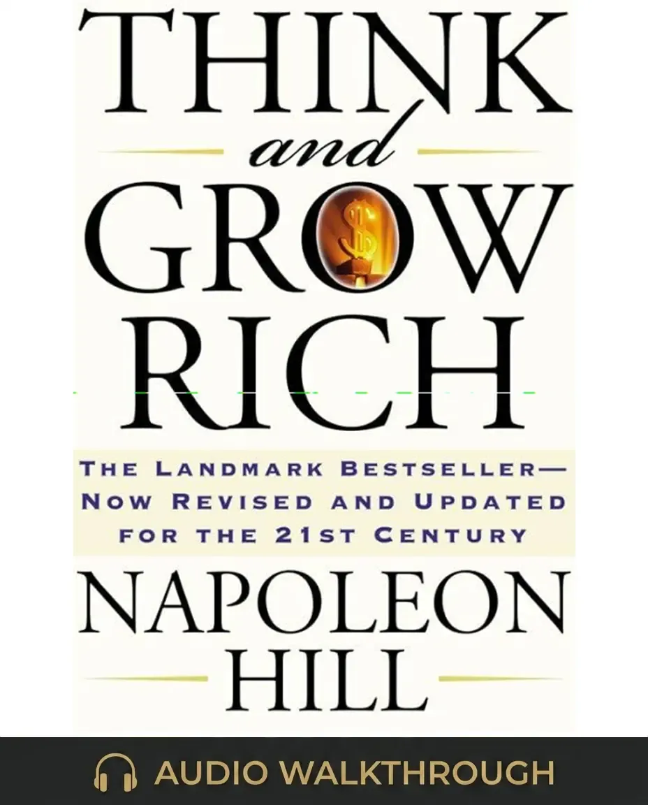 Think and Grow Rich by Napoleon Hill — Audio Walkthrough cover