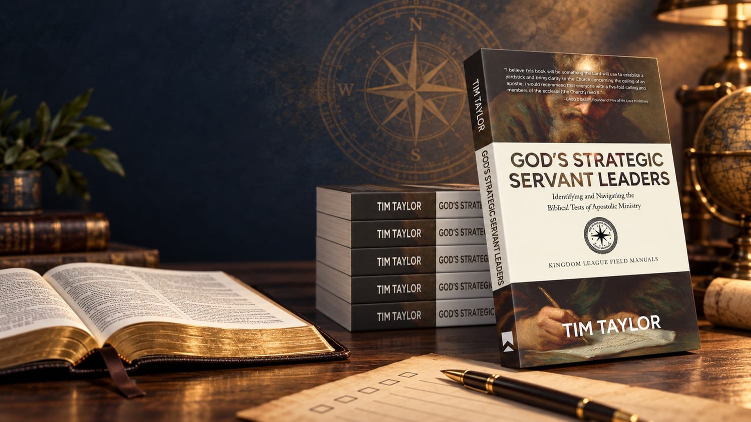 God's Strategic Servant Leaders with an open Bible and biblical discernment checklist