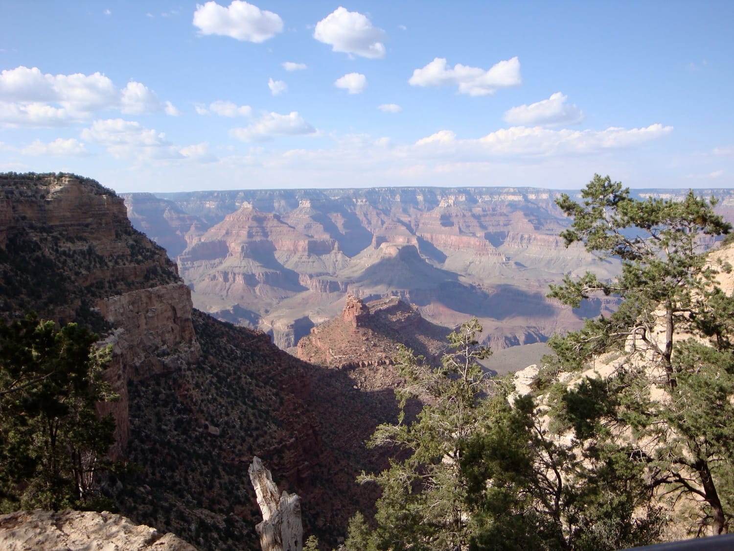 Picture of the grand canyon on a clear day