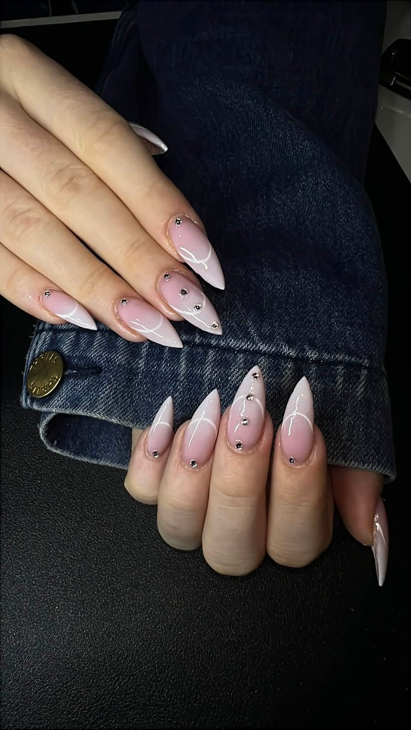 BIAB wedding nails