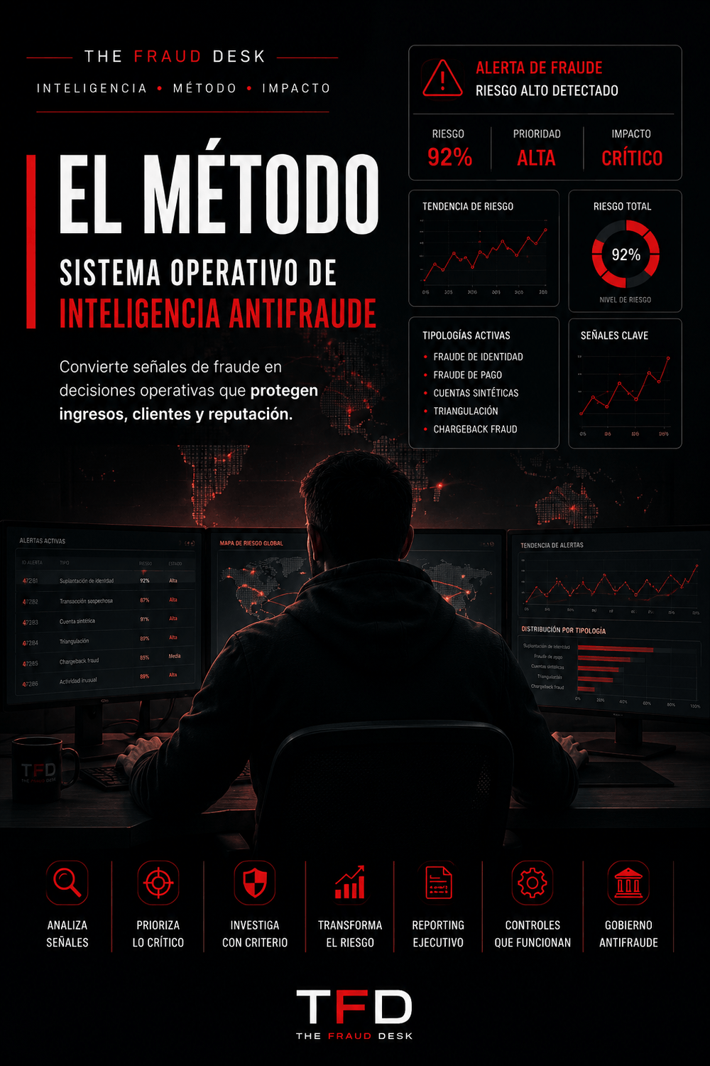 Portada visual de EL MÉTODO, Sistema Operativo de Inteligencia Antifraude
