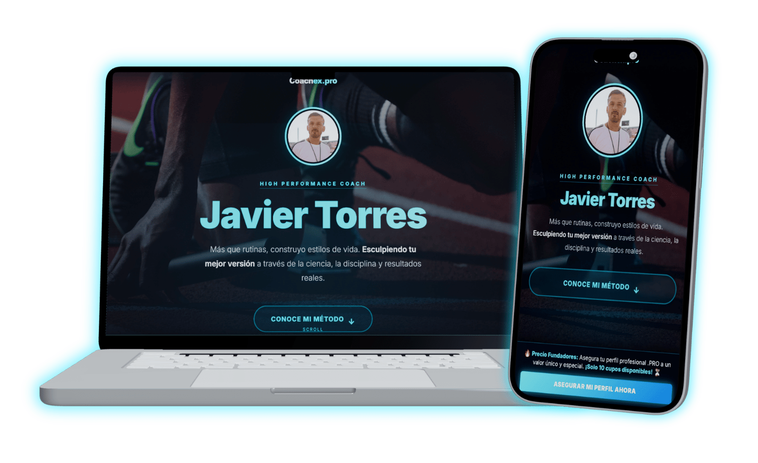 Mockup Perfil Coachex