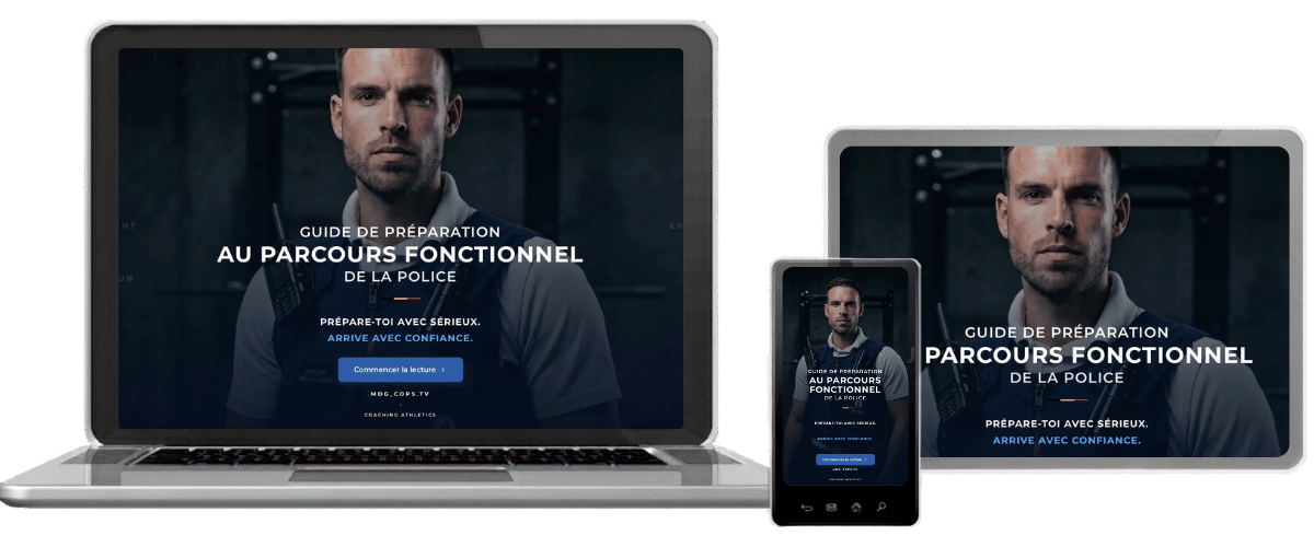Guide de préparation au parcours fonctionnel de la police - aperçu sur ordinateur, tablette et mobile