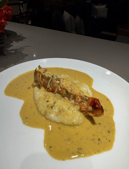 Gourmet dish presentation by Pura Vida Private Chef