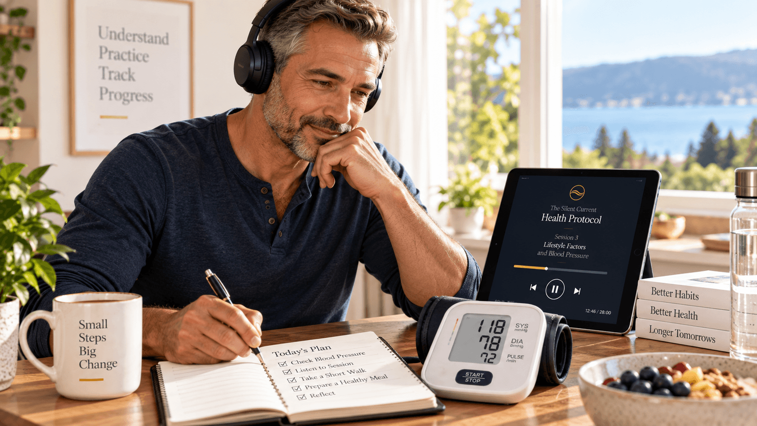 The Silent Current Protocol — guided blood pressure education and self-care program