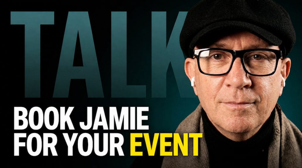 Talk: book Jamie for your event