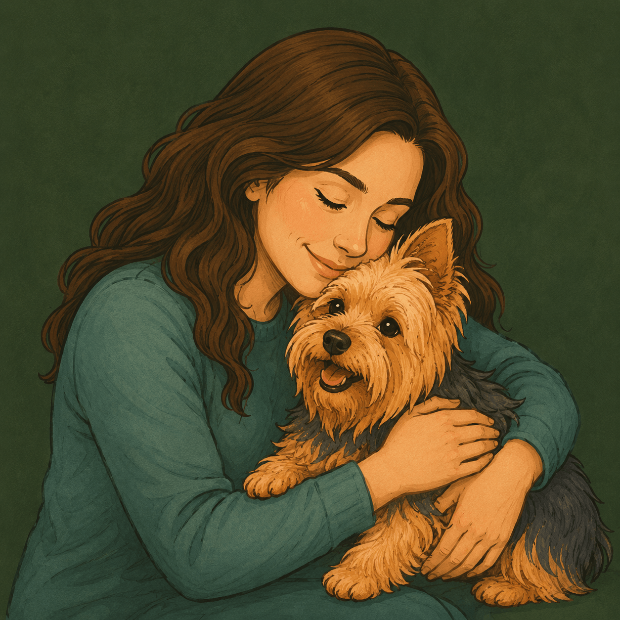 Abrazo con Yorki