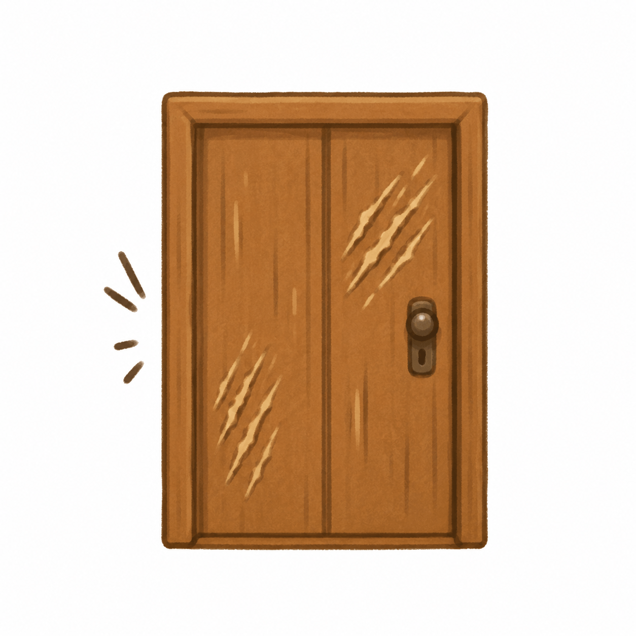 Puertas arañadas