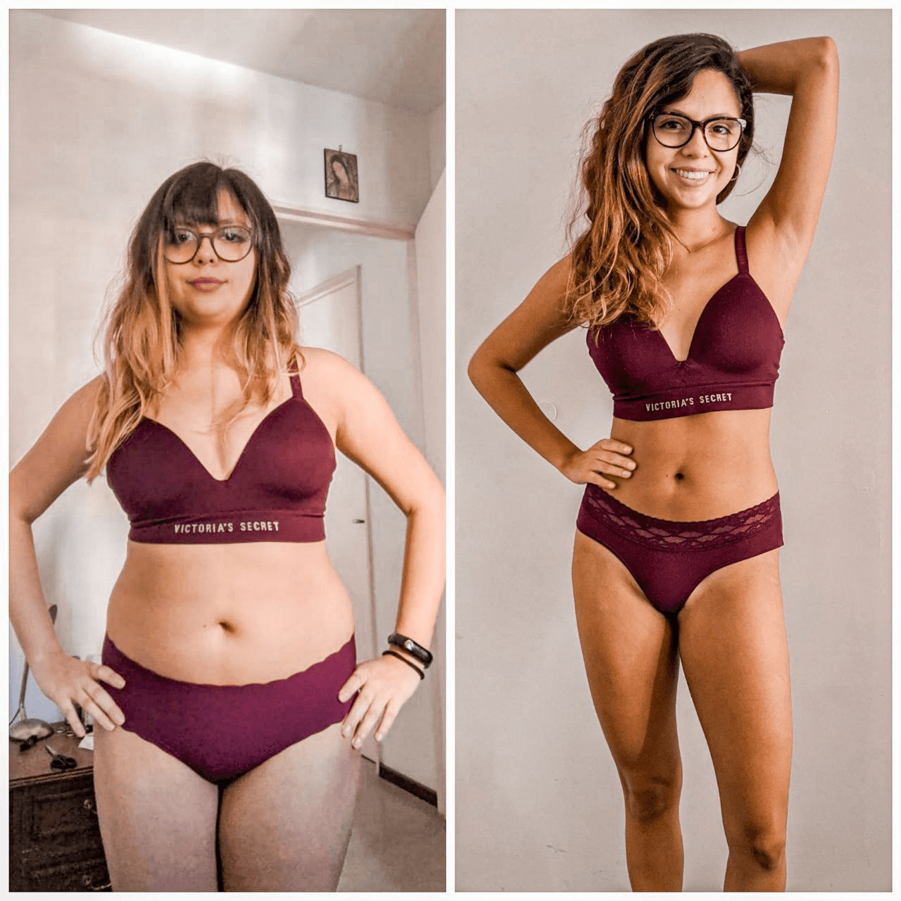 Transformación de Geraldine, 17 kilos
