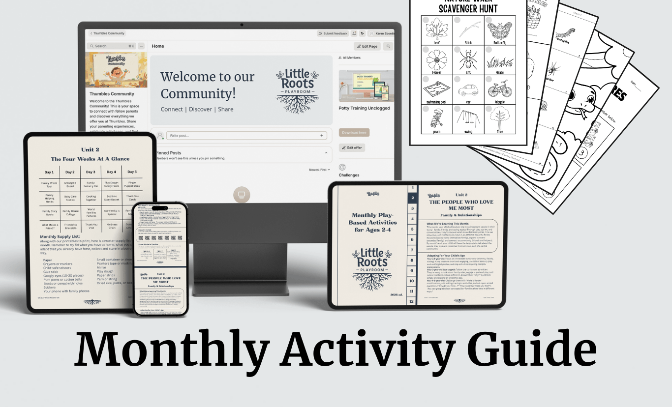 A full month of Little Roots Playroom activities