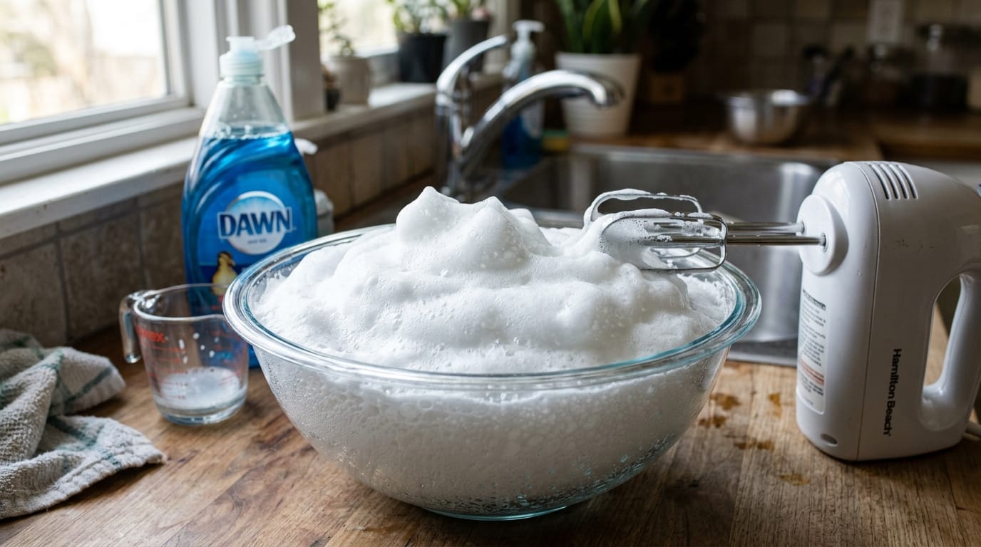 Dry foam sensory activity for toddlers