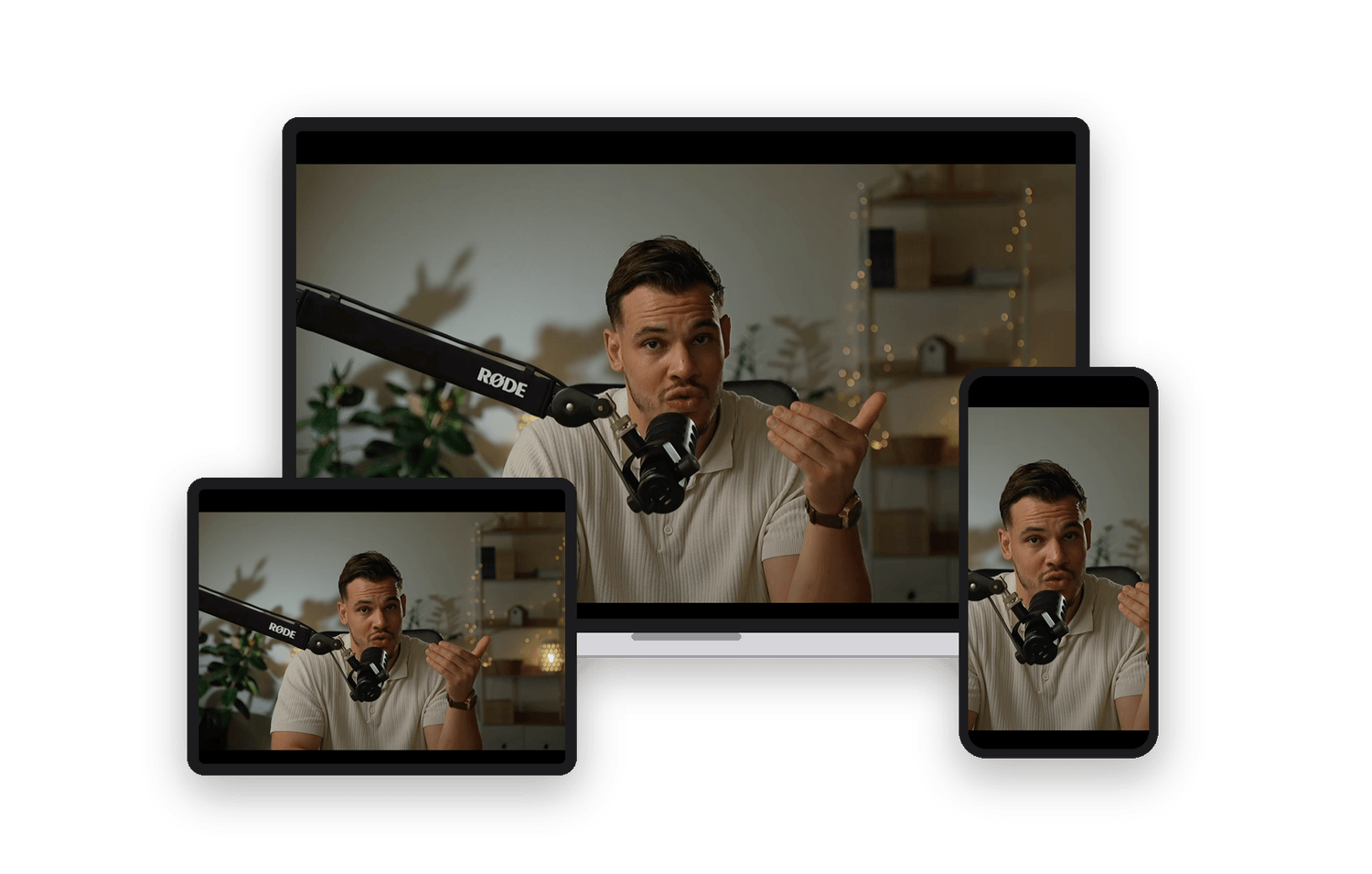 Le programme sur ordinateur, tablette et téléphone