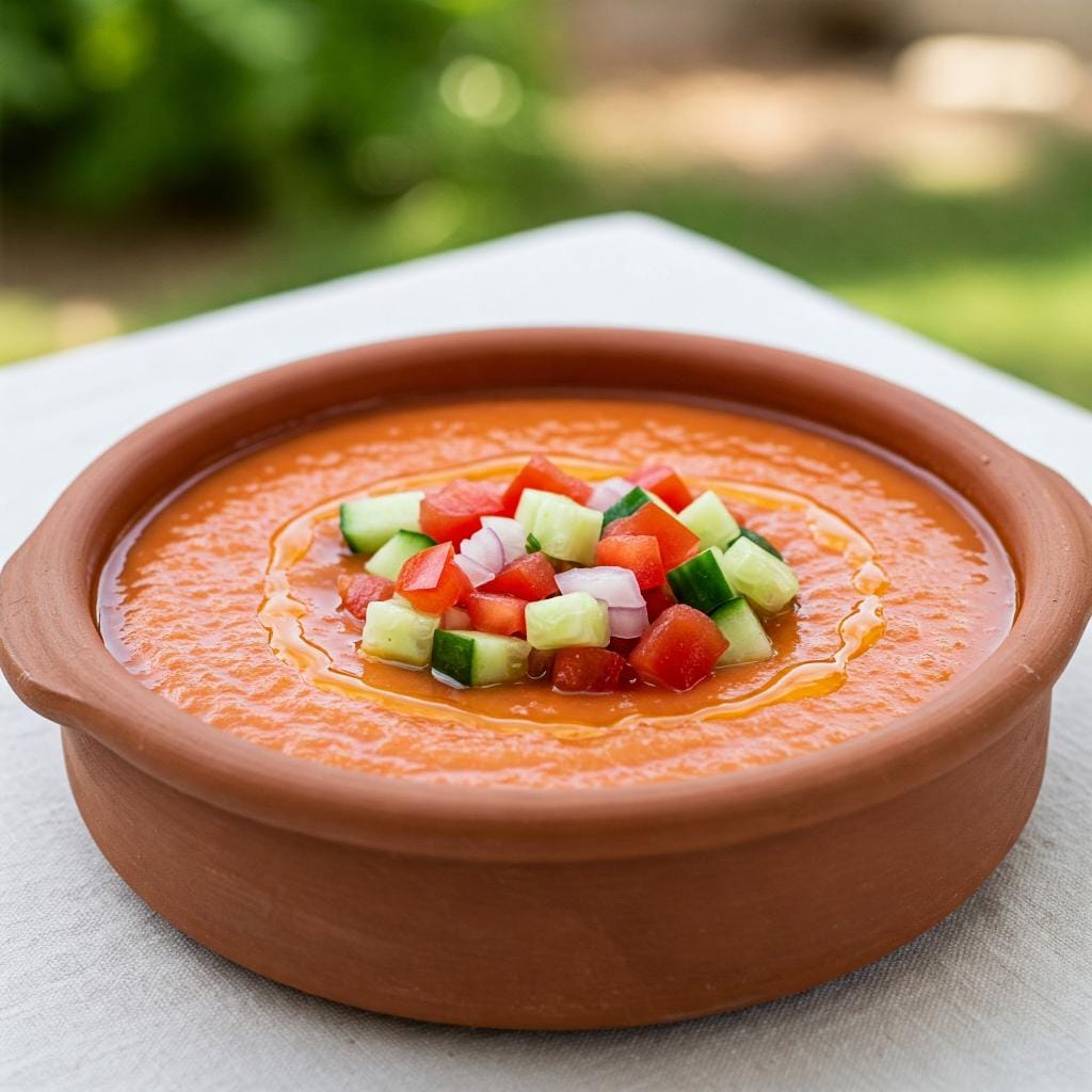 Gazpacho andaluz preparado con la Thermomix TM7