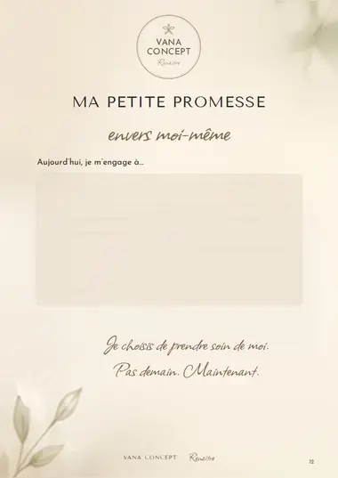 Page Ma petite promesse