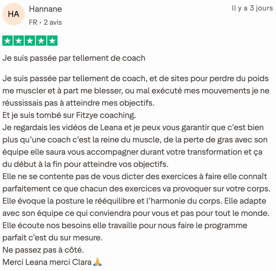 Avis cliente