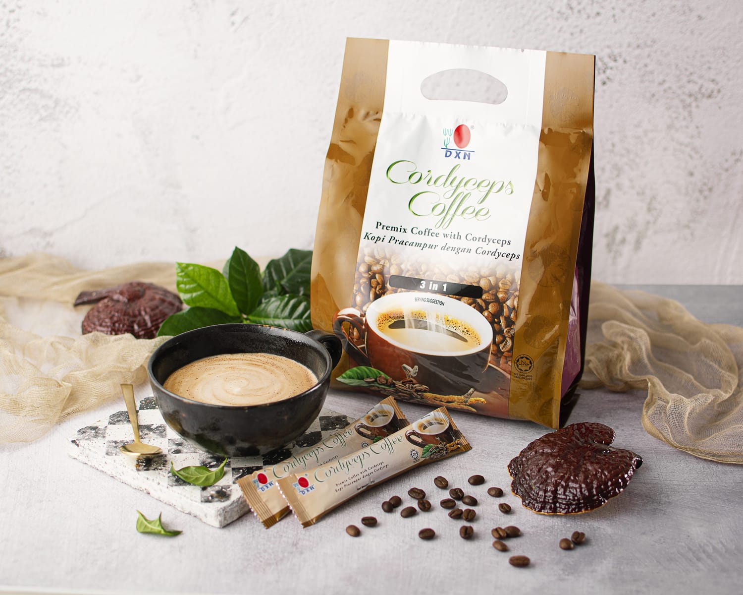 Café con cordyceps