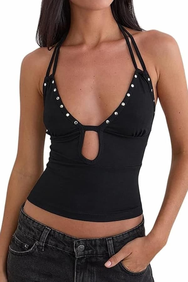 Cut Out Halter Top