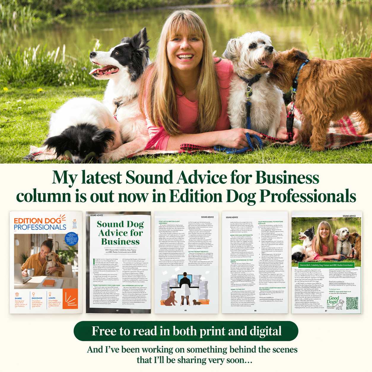 Sharon Bolt expert advice featured in The Guardian on overweight dogs
