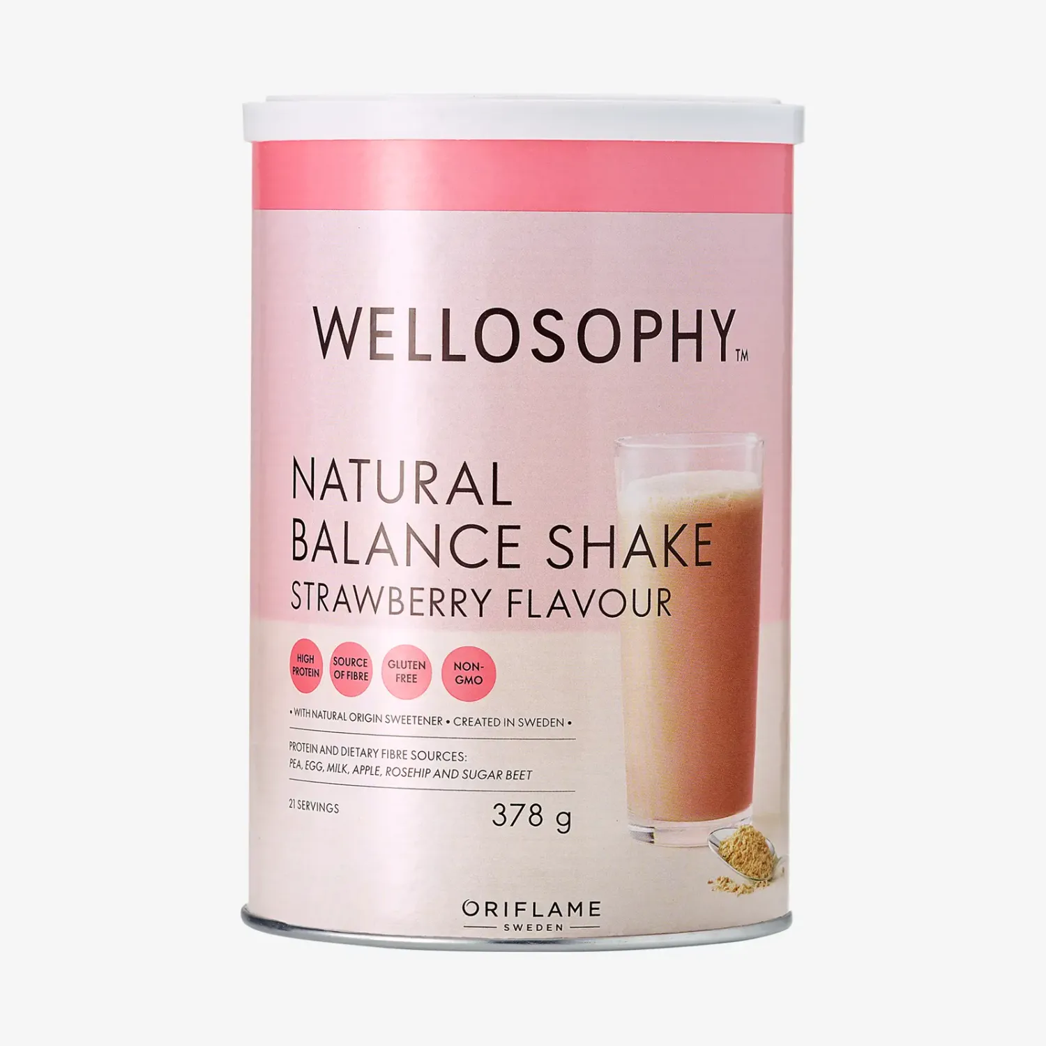 Batido Natural Balance Sabor Fresa Wellosophy