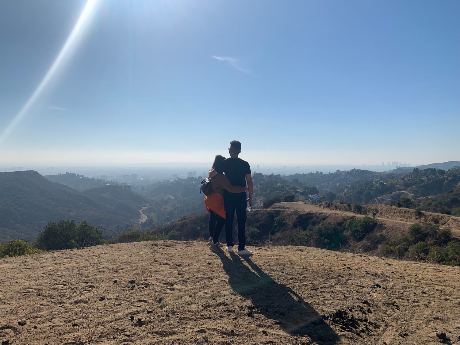 Juan and Ixchel in 2020 overlooking the San Fernando Valley
