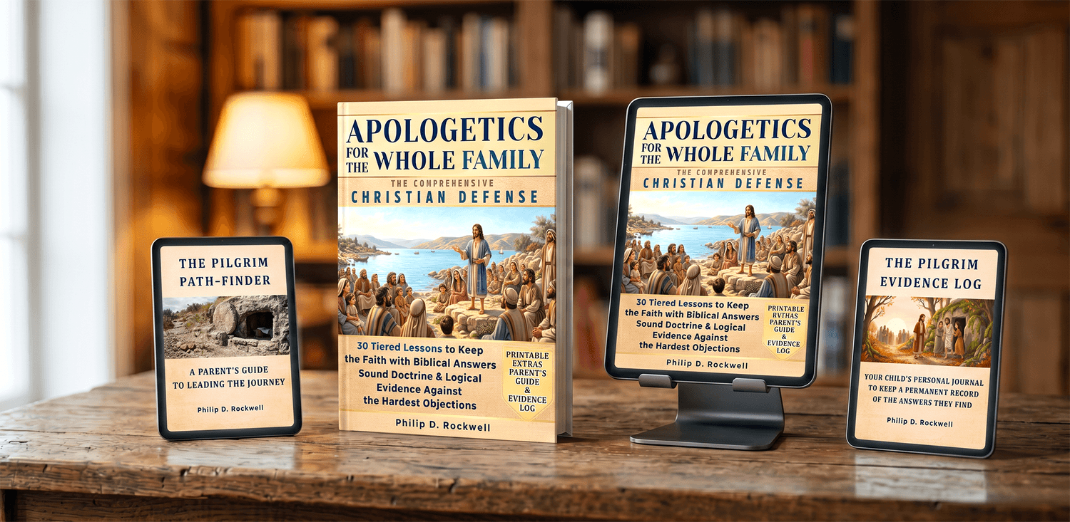 Apologetics for the Whole Family 3D Book Mockup & Open Spread Preview