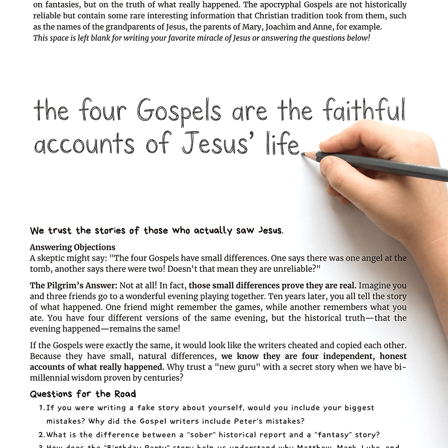 Child journaling prayer and writing study reflection notes