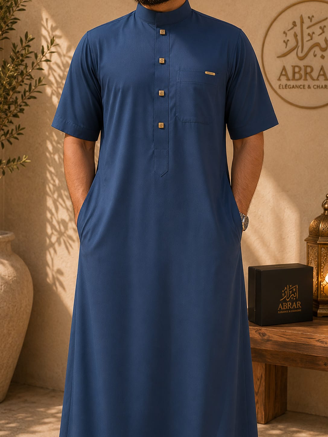 Qamis Col Bleu Sultan