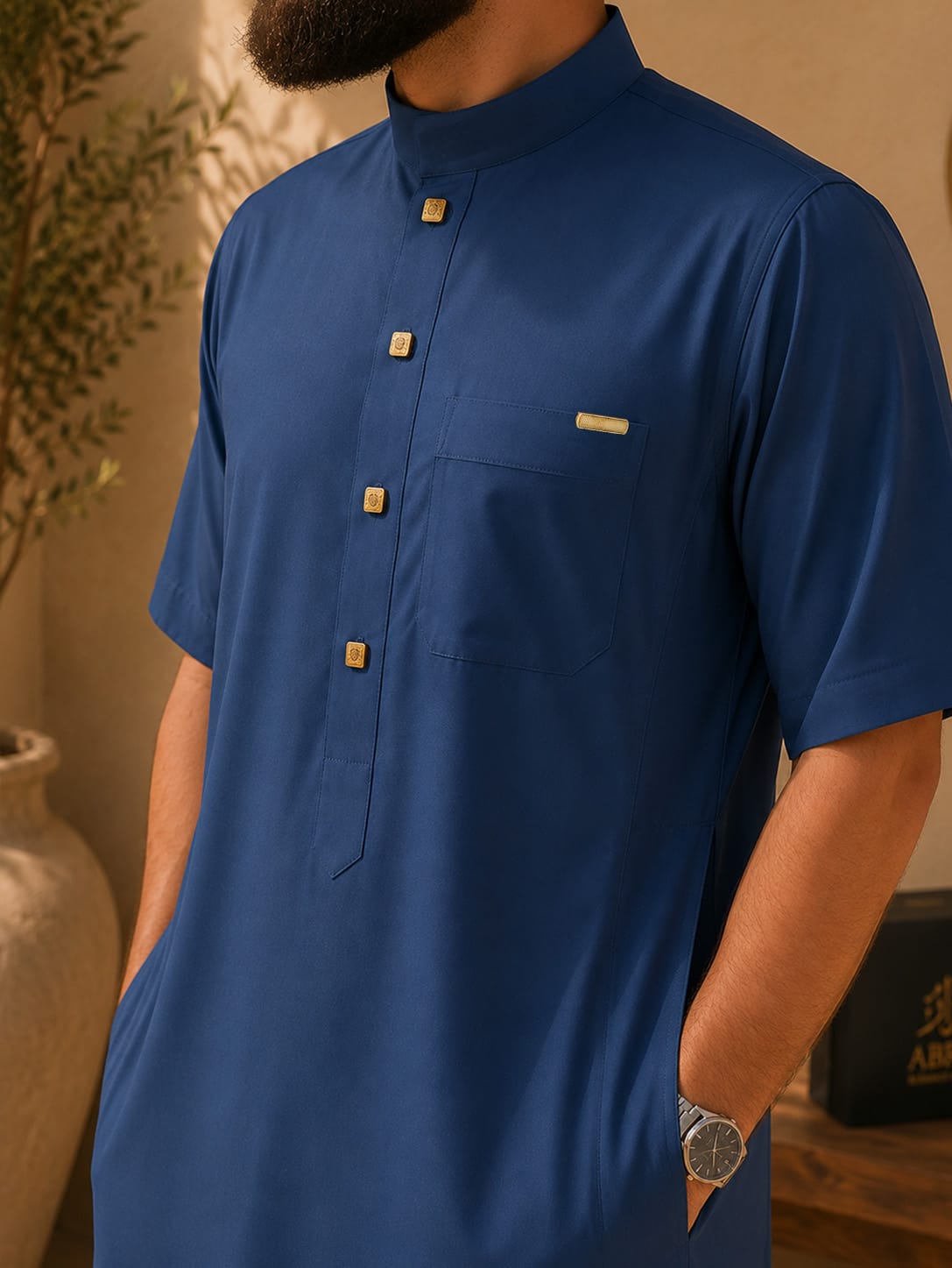 Bleu Sultan détail