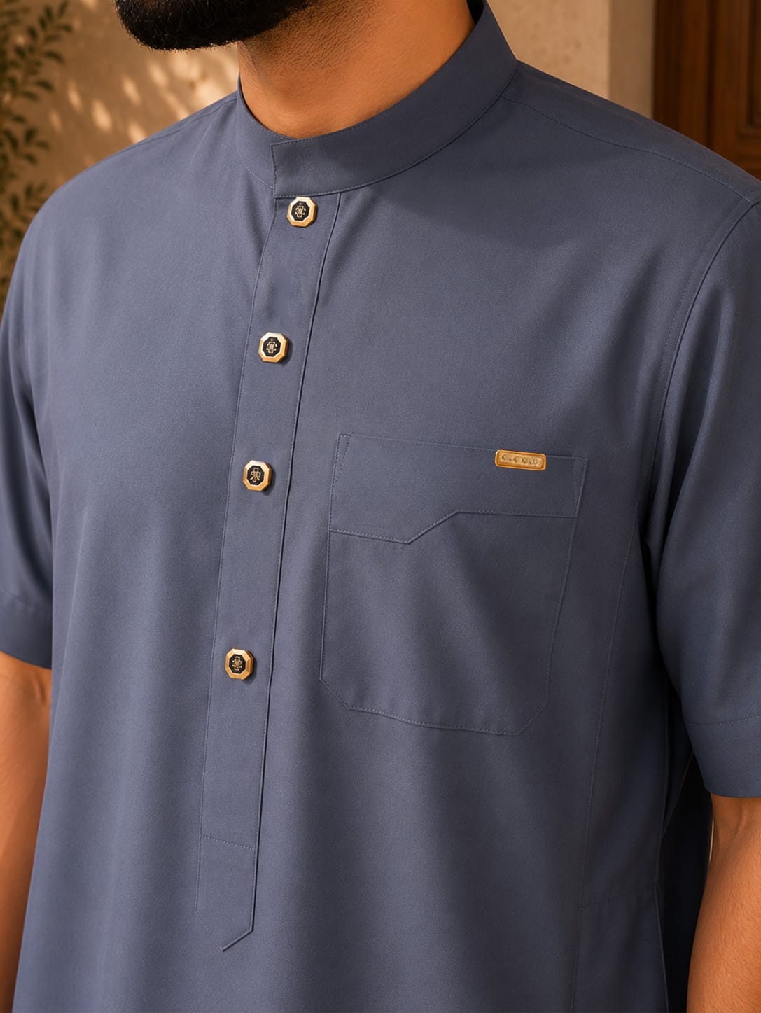 Taiba Bleu Acier détail