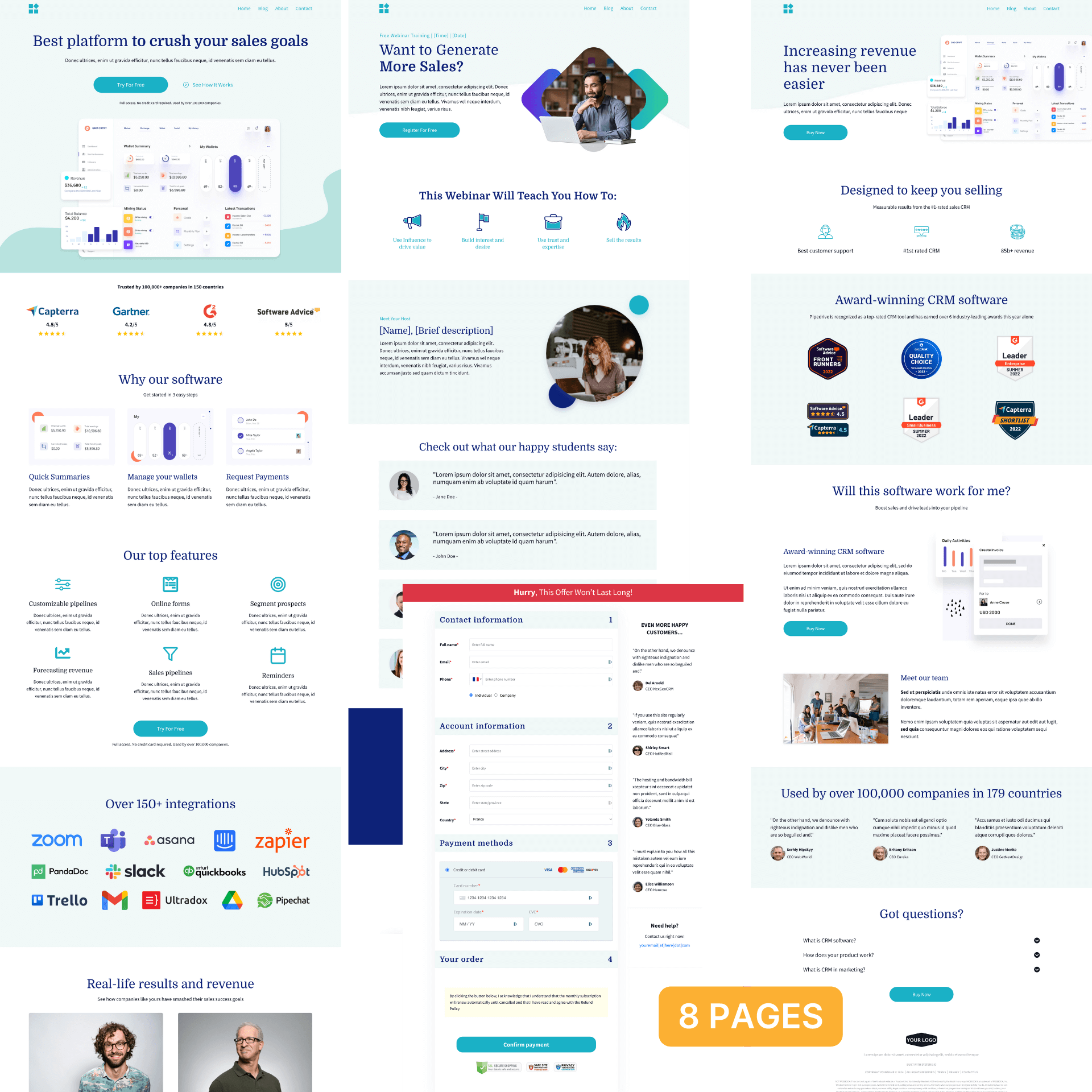 Free Systeme io Templates Webinar Funnel