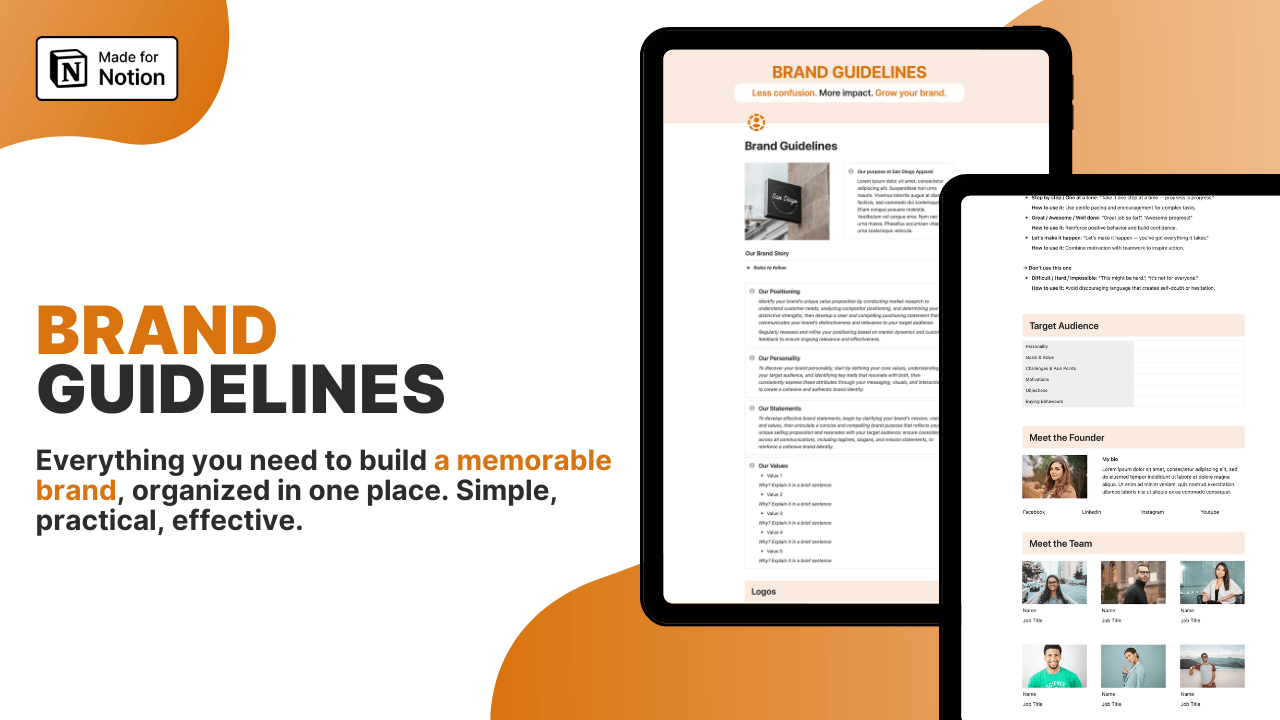 Brand Guidelines notion template