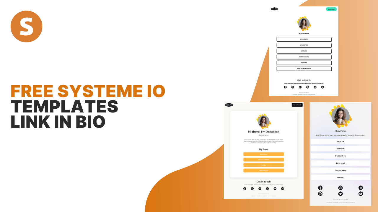 Free systeme.io templates link in bio