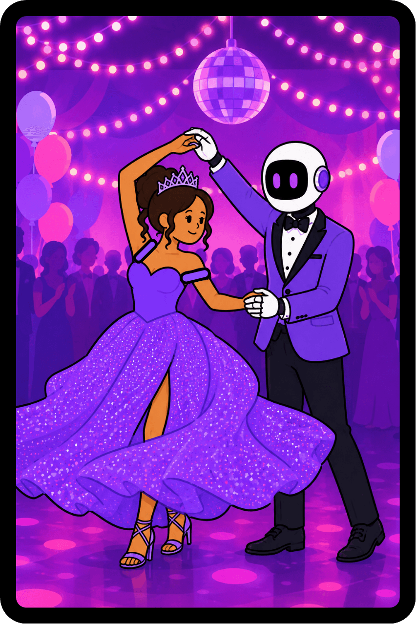 Prompt Queen et son iA au bal