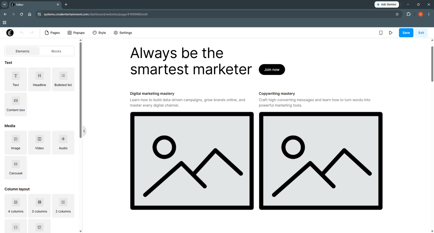 Featured platform preview