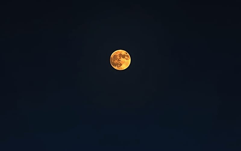 digital guide cover mockup night shift orange moon dark sky minimalist