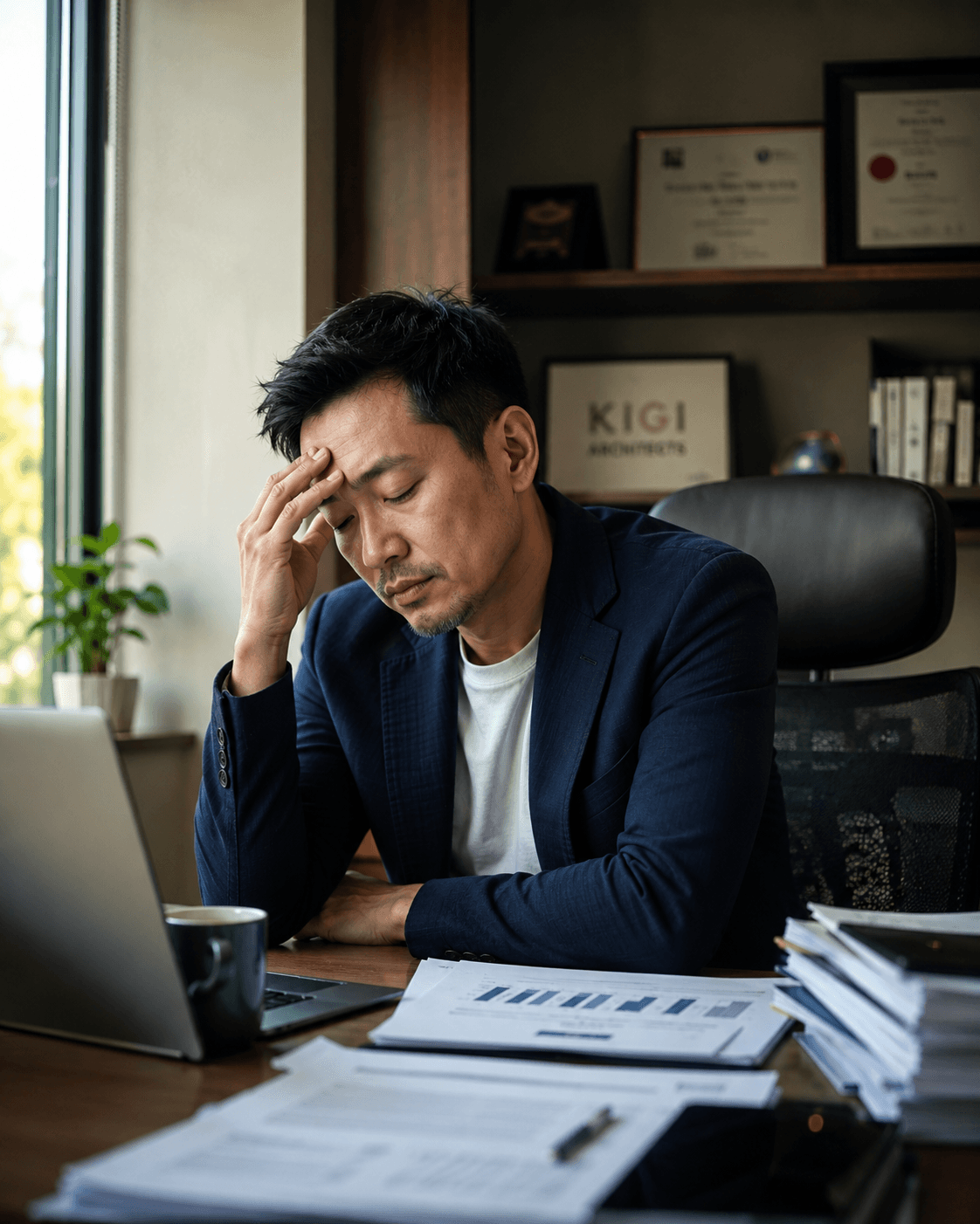 疲憊的企業主