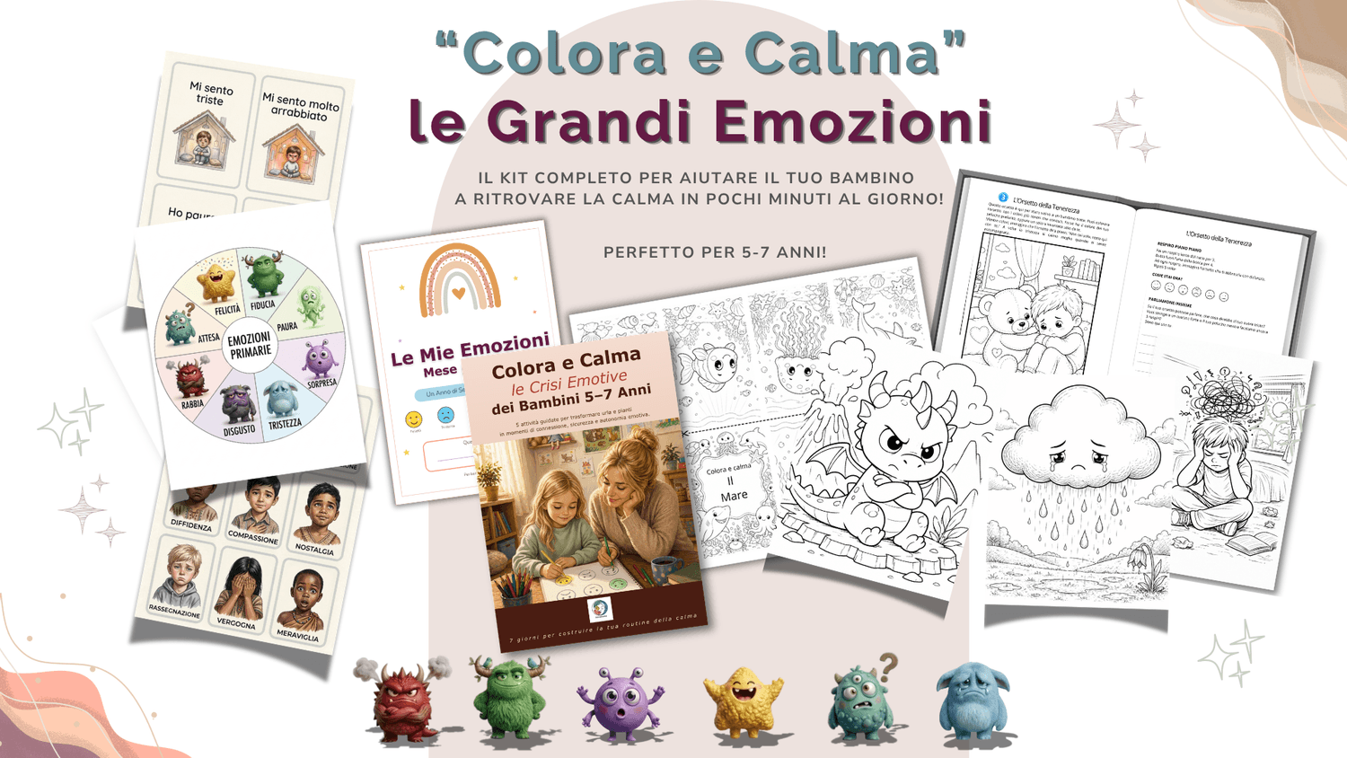 Metodo Colora e Calma — kit completo per le emozioni dei bambini