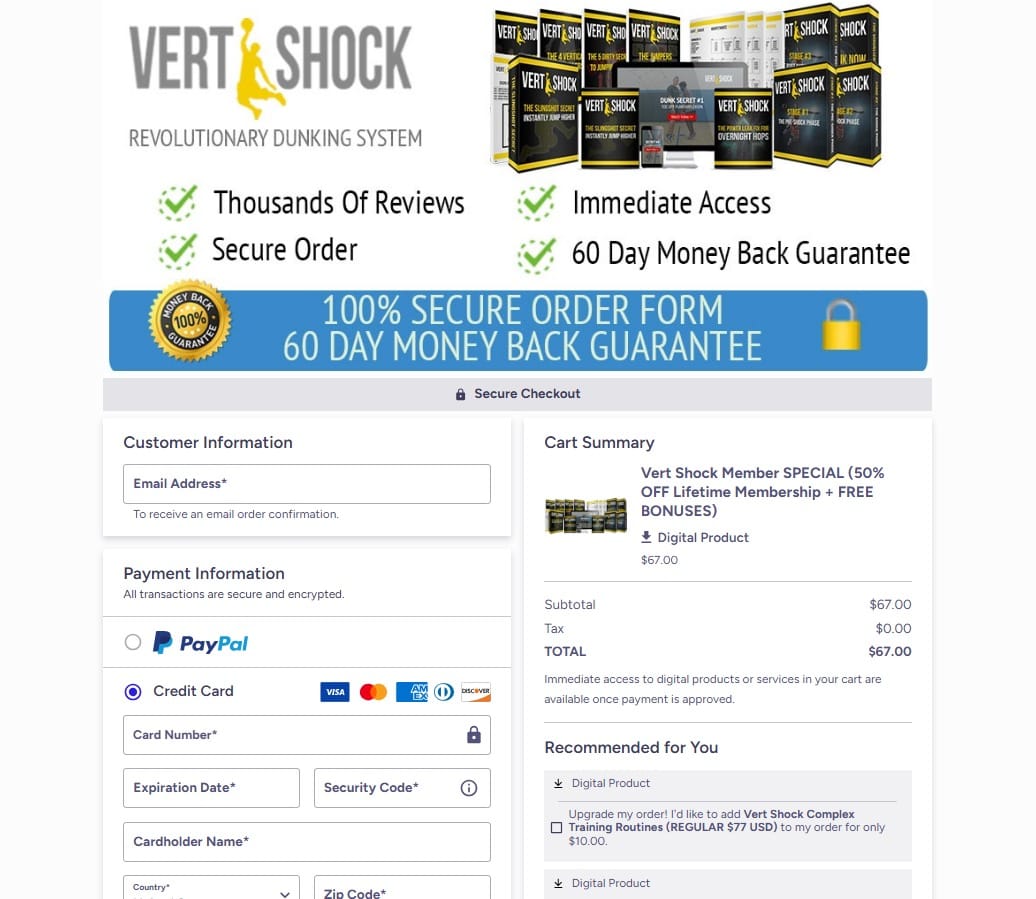 Vert Shock Jump Program