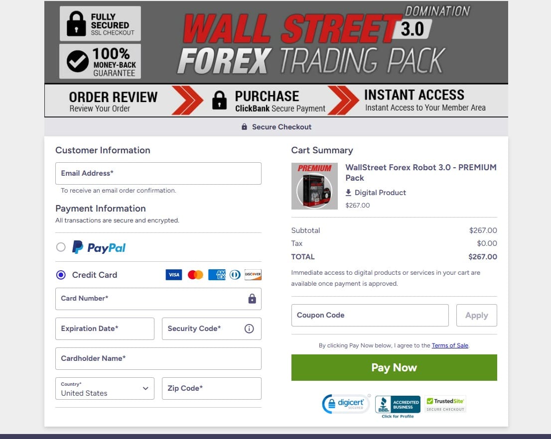 WallStreet Forex Robot